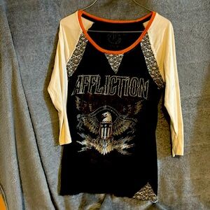 AFFLICTION vintage women’s shirt. So cute!
